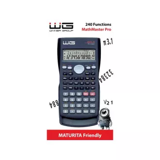 WG - Kalkulator WG2 MathMaster Pro, znanstveni, črn