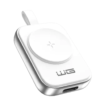 WG - Magnetna polnilna naprava USB-C za Apple Watch, bela in srebrna