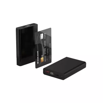 WG - Power Bank 10000 mAh, USB-C PD 20W   USB-A 22,5W, črna