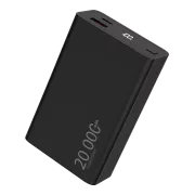 WG - Power Bank 20000 mAh, USB-C PD 20W   USB-A QC 22,5W, črna