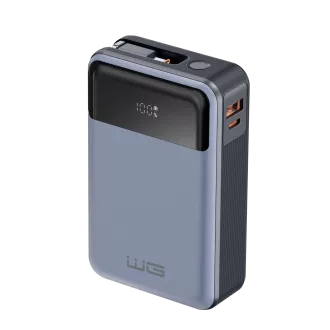 WG - Power Bank 20000 mAh, USB-C PD 65W, črna