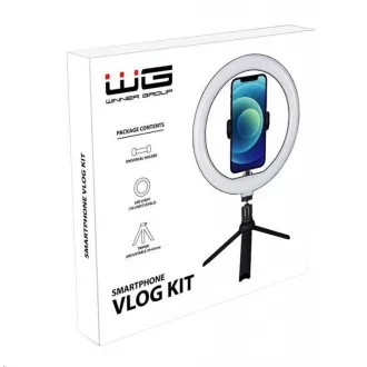 WG - Vlog Kit osnovni komplet za snemanje video blogov, stativ, držalo za telefon, LED luč