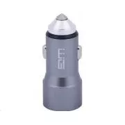 WG - Avtomobilski polnilec 2x USB 58, 5W, 1x USB-C PD 36W   1x USB-A 22,5W, srebrn