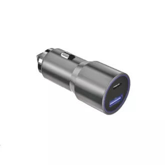WG - Avtomobilski polnilec 2x USB 58, 5W, 1x USB-C PD 36W   1x USB-A 22,5W, srebrn