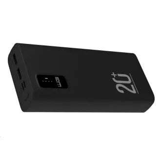 WG - Power Bank 20000 mAh, USB-C PD 20W   USB-A QC 3.0 22,5W, črna