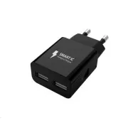 WG - Omrežni polnilnik 2x USB-A 2, 4A, črn