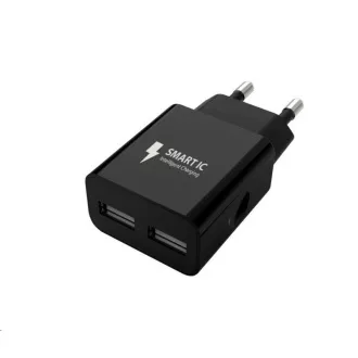 WG - Omrežni polnilnik 2x USB-A 2, 4A, črn