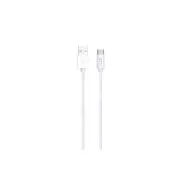 WG - Podatkovni kabel Type-C na USB-A / 2 m / 3A / najlonski oplet / bel