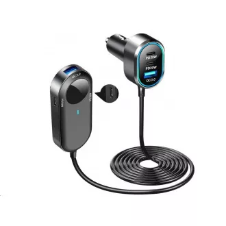WG - Avtomobilsko polnilno vozlišče / 100 W / 6 priključkov USB / 2x USB-A   4x USB-C / s podaljškom