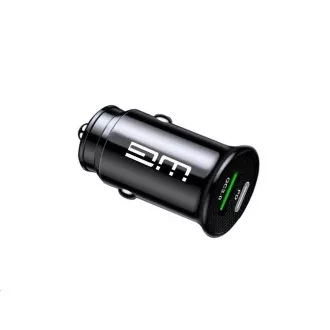 WG - Avtomobilski polnilec 2x USB-A / 1x USB-A 18W QC3.0   1x USB-C PD 20W / črna