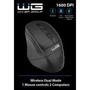 WG - Brezžična miška WG5 SeaMouse, 2v1, bluetooth   ključ USB, črna