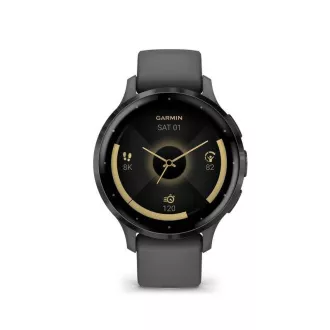 Garmin Venu® 3S, skrilavka/siva, silikonski trak