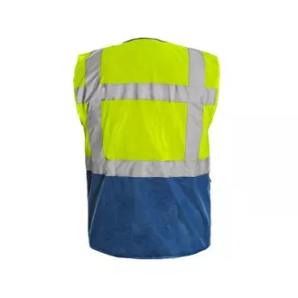 Vest BOLTON, opozorilna, rumeno-modra, velikost 2XL