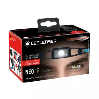 Ledlenser NEO1R tekaška čelna svetilka, črno-siva