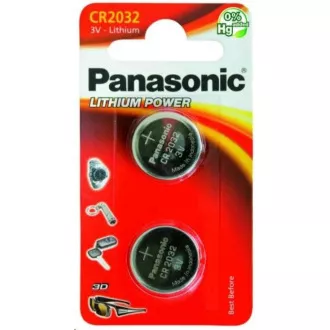 PANASONIC Litijeva baterija (gumbna celica) CR-2032EL/2B 3V (Blistr 2pcs)
