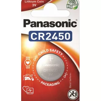 PANASONIC Litijeva baterija (gumbna celica) CR-2450EL/1B 3V (Blistr 1 kos)