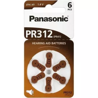 PANASONIC Cink Air baterija PR-312(41)/6LB AA 1, 2V (Blistr 6pcs)
