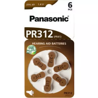 PANASONIC Cink Air baterija PR-312(41)/6LB AA 1, 2V (Blistr 6pcs)