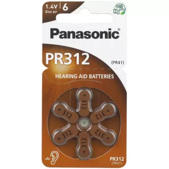PANASONIC Cink Air baterija PR-312(41)/6LB AA 1, 2V (Blistr 6pcs)