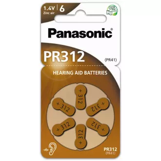 PANASONIC Cink Air baterija PR-312(41)/6LB AA 1, 2V (Blistr 6pcs)