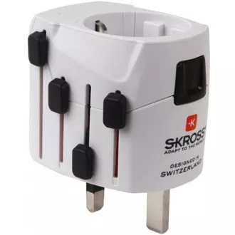 SKROSS potovalni adapter PRO, max. 6,3 A, ozemljen, univerzalen za ves svet SKROSS potovalni adapter PRO, max. 6,3 A, ozemljen, univerzalen za ves svet