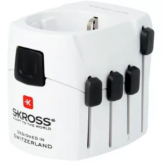 SKROSS potovalni adapter PRO, max. 6,3 A, ozemljen, univerzalen za ves svet SKROSS potovalni adapter PRO, max. 6,3 A, ozemljen, univerzalen za ves svet