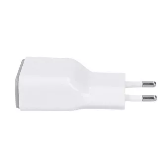 Solight polnilni adapter USB, hitro polnjenje: 1x USB Qualcomm, 5V2A/9V1,5A/12V1A, AC 230V, bela/siva
