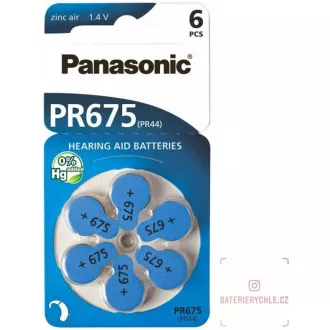 PANASONIC Cink Air baterija PR-675(44)/6LB AA 1, 2V (Blistr 4pcs)