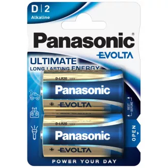 PANASONIC alkalne baterije EVOLTA Platinum LR20EGE/2BP D 1, 5V (Blistr 2pcs) PANASONIC alkalne baterije EVOLTA Platinum LR20EGE/2BP D 1, 5V (Blistr 2pcs)