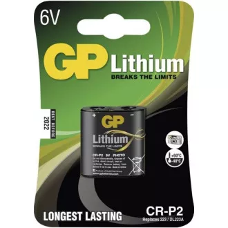 PANASONIC Litijeve - FOTO baterije CR-P2L/1BP 6V (blister - 1 kos)