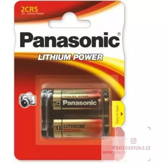 PANASONIC Litijeve - FOTO baterije 2CR-5L/1BP 6V (blister - 1 kos)