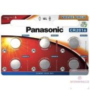 PANASONIC Litijeva baterija (gumbna celica) CR-2016EL/6BP 3V (Blistr 6 kosov)