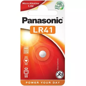 PANASONIC alkalna baterija LR-41EL/1B 1, 5V (Blistr 1 kos)