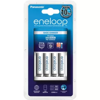 PANASONIC NAB. KJ51MCC04E 4xAAA ENELOOP N, 800 mAh za AA/AAA (Blistr 4ks   polnilec)