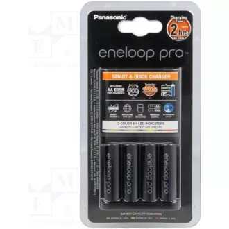 PANASONIC NAB. KJ55HCD40E 4xAA ENELOOP PRO N, 2500 mAh za AA/AAA (Blistr 4ks   polnilec)