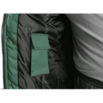 Jakna CXS IRVINE, zimska, moška, zeleno-črna, velikost 2,5 mm. M