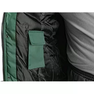 Jakna CXS IRVINE, zimska, moška, zeleno-črna, velikost 2,5 mm. L