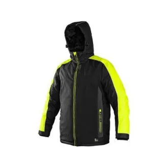 Jakna CXS BRIGHTON, zimska, moška, črno-rumena, velikost S Jakna CXS BRIGHTON, zimska, moška, črno-rumena, velikost S
