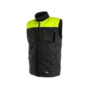 Moški zimski telovnik SEATTLE, flis, črno-rumen, velikost 2,5 mm, w. XL