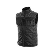 Moški zimski telovnik SEATTLE, črno-siv, velikost 2XL