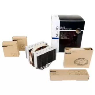 NOCTUA procesorski hladilnik NH-D15, 2x 140mm, LGA1851, AM5, rjava/srebrna