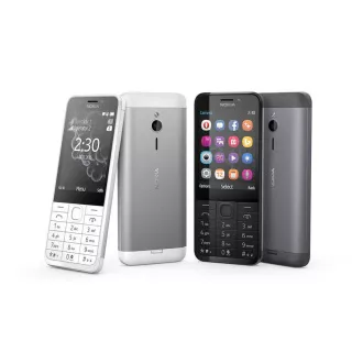 Nokia 230 Dual SIM, temno srebrna