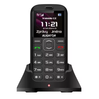 Aligator A720 4G Senior, črn   stojalo za polnjenje
