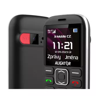 Aligator A720 4G Senior, črn   stojalo za polnjenje