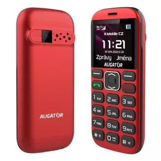 Aligator A720 4G Senior, rdeča in črna   stojalo za polnjenje