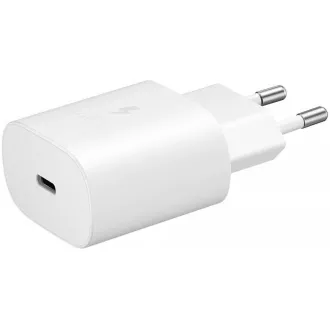 Samsung potovalni polnilnik EP-TA800NWE, hitro polnjenje 25 W, USB-C, bel