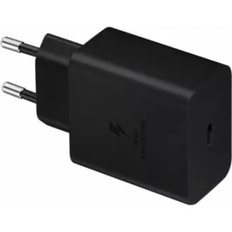 Samsung potovalni polnilnik EP-T4510XBE, hitro polnjenje 45 W, USB-C   podatkovni kabel USB-C, črn