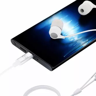 3mk slušalke - Žične slušalke USB-C, bele