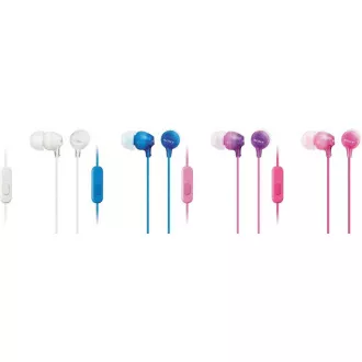 SONY stereo slušalke MDR-EX15AP, črne