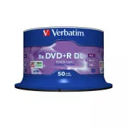 VERBATIM DVD R(50 kosov)/dvoslojni/vreteno/ 8X 8,5 GB Matt Silver